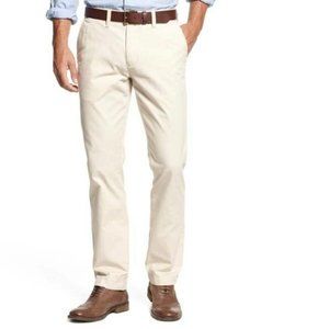 Mens Dress Pants Apt 9 Beige Khakis 30x32 Flat Front Classic Fit Casual